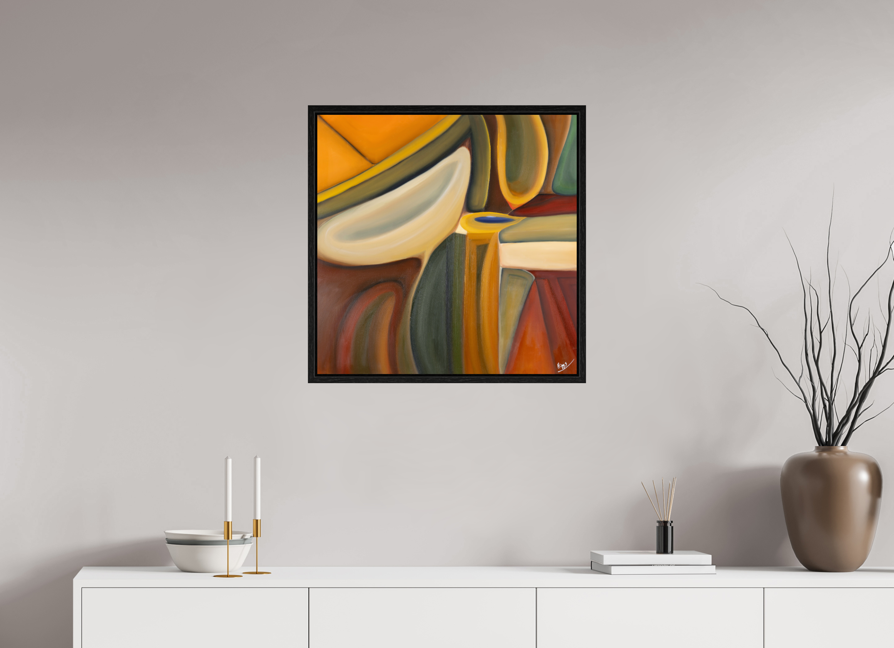 25 x 25″, Floater Frame Dvořák Symphony number 10 in LSD Minor