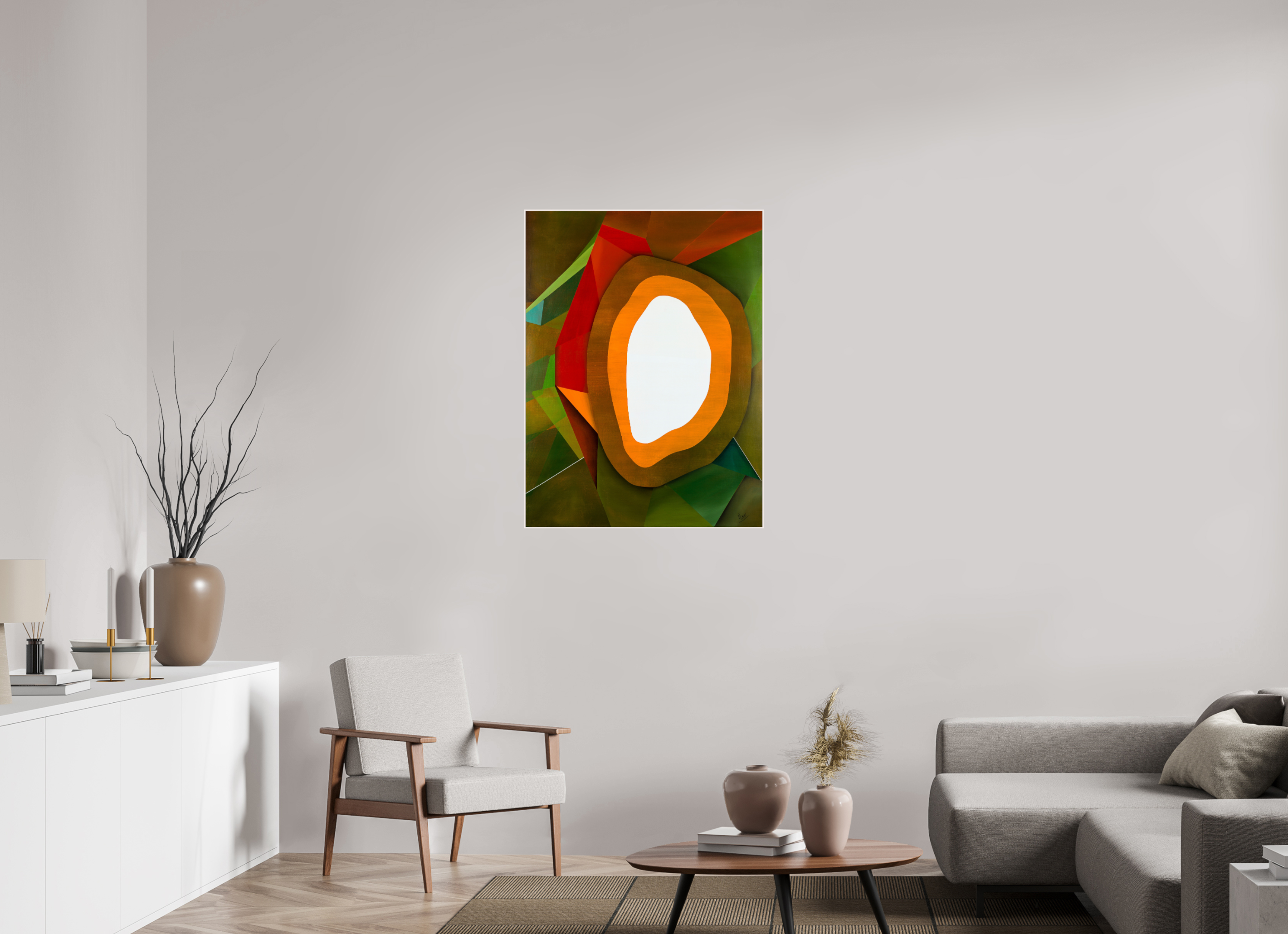 30 x 40″, wood Artbox Celestial Mirror