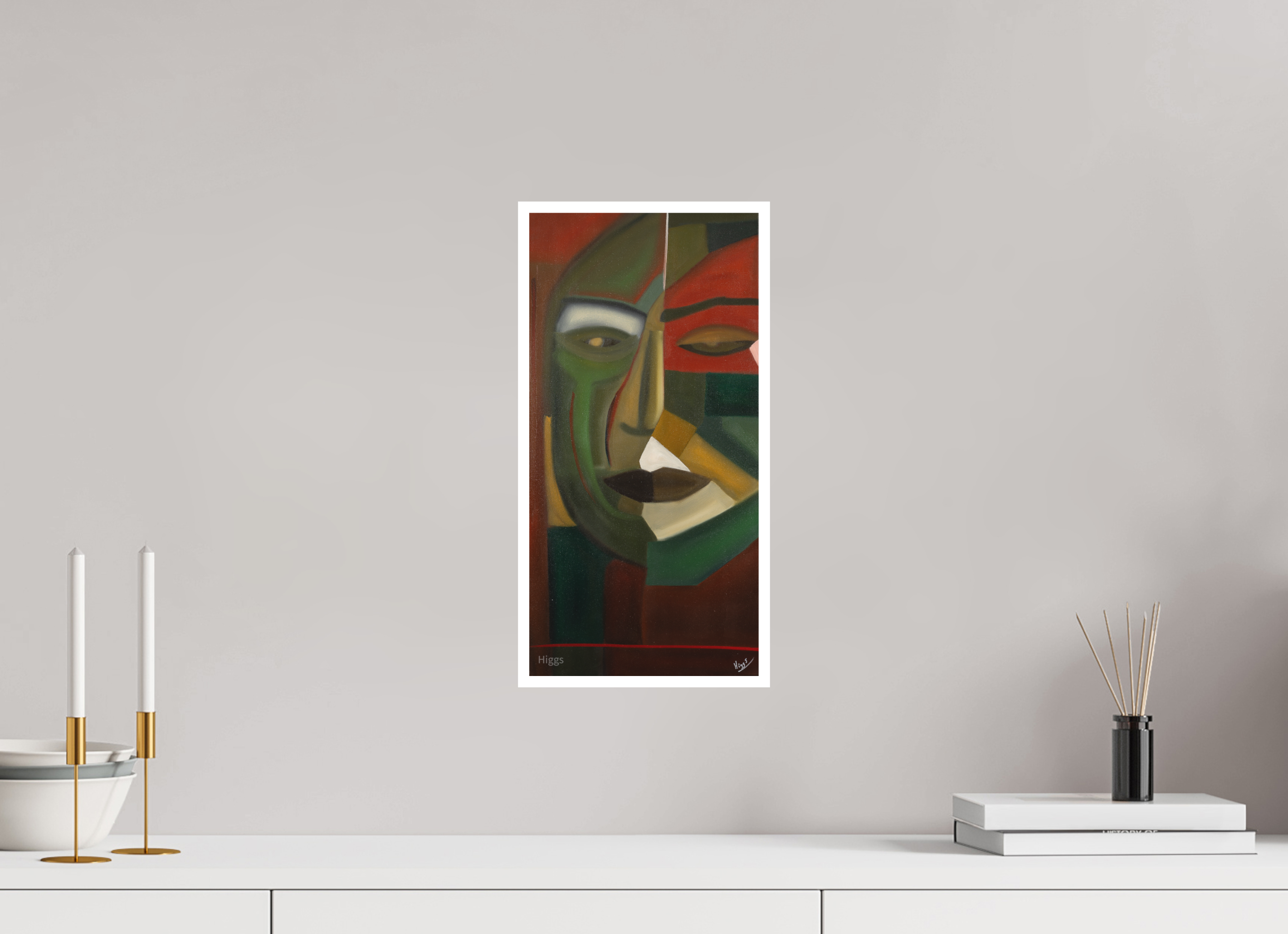 8 x 16.1″, Print option 1 King Fu Kenny's Big Face Buddha