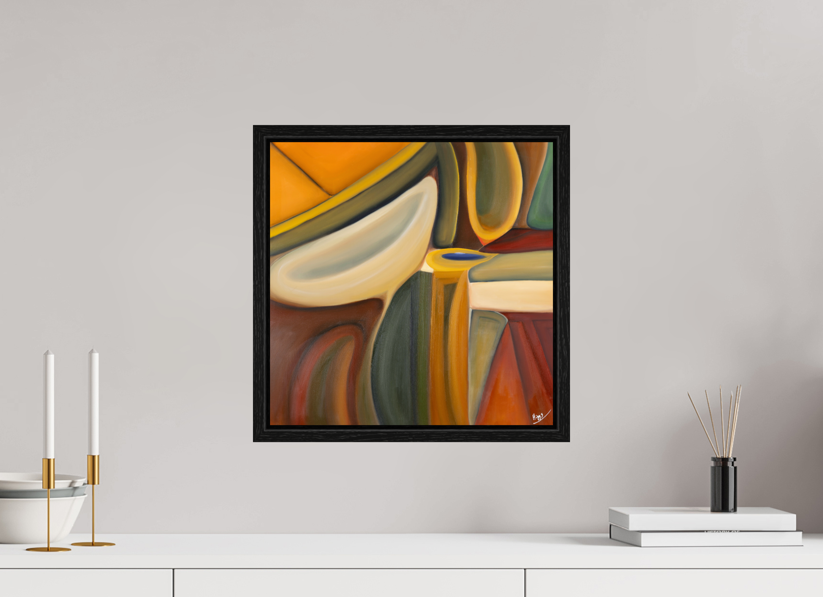 15 x 15″, Floater Frame Dvořák Symphony number 10 in LSD Minor