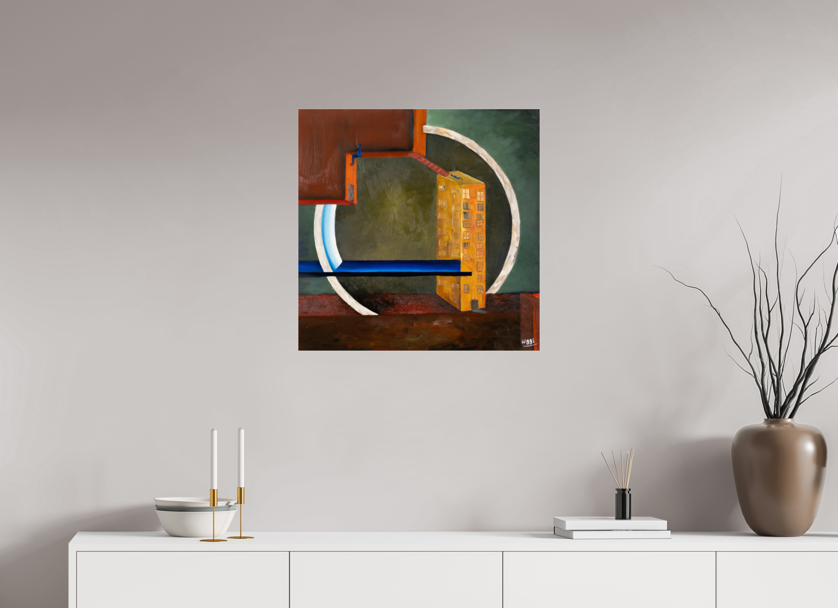 25 x 25″, Photo Print Under Acrylic Glass The Lovers Way Station