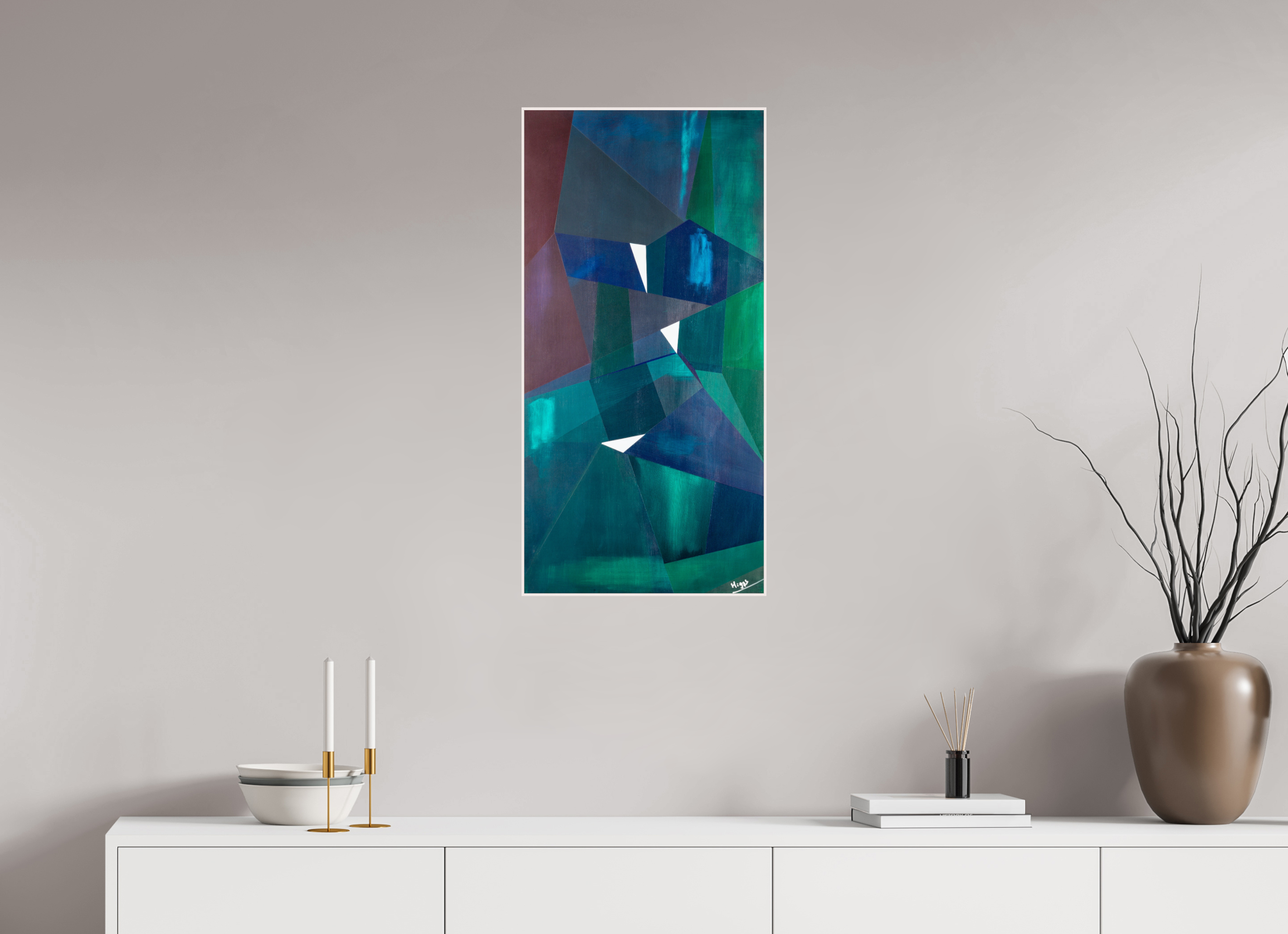16 x 32.2″, wood Artbox Island Nights