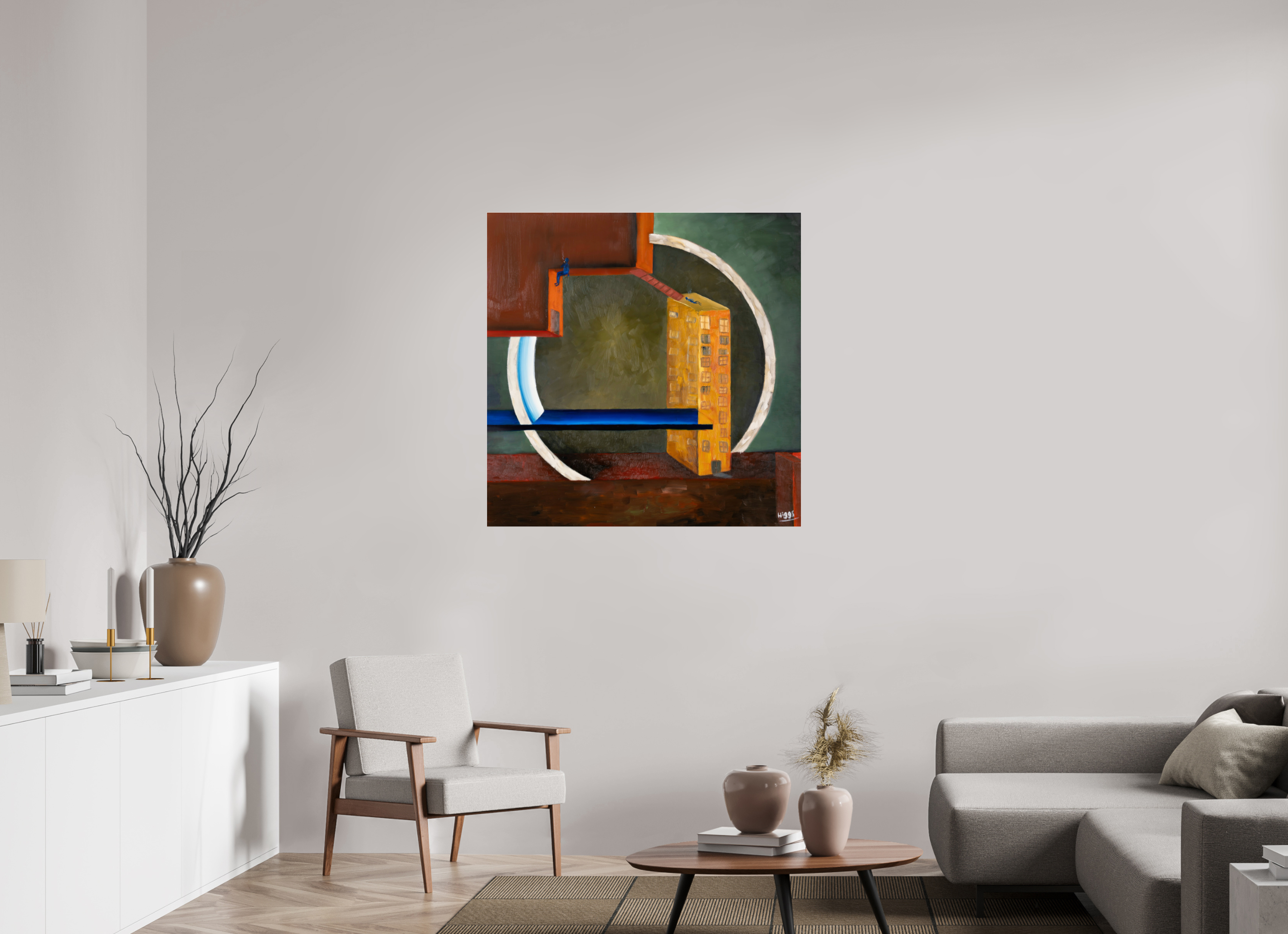 40 x 40″, Photo Print Under Acrylic Glass The Lovers Way Station
