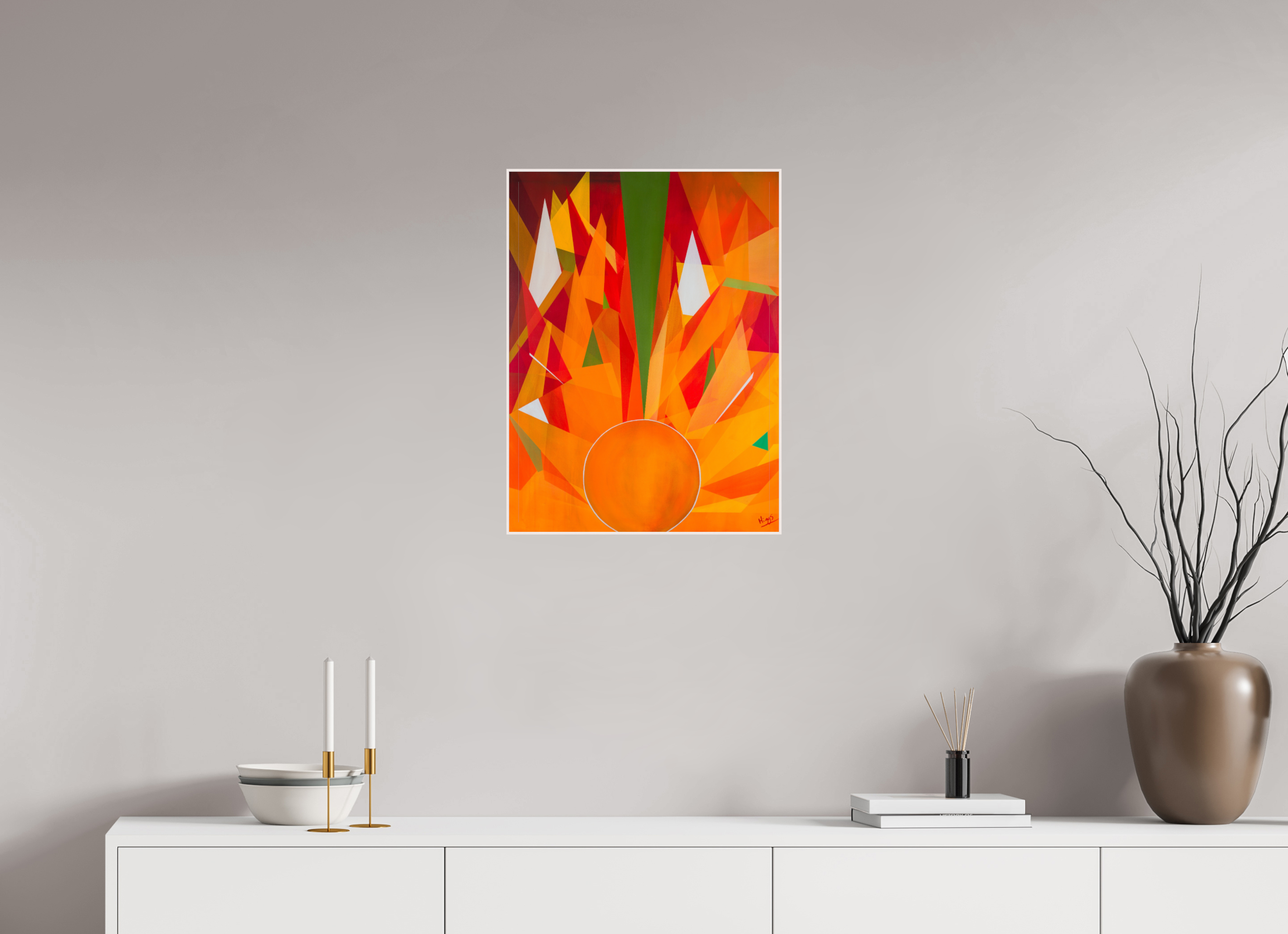 18 x 24″, wood Artbox Sols Paned Mosaic
